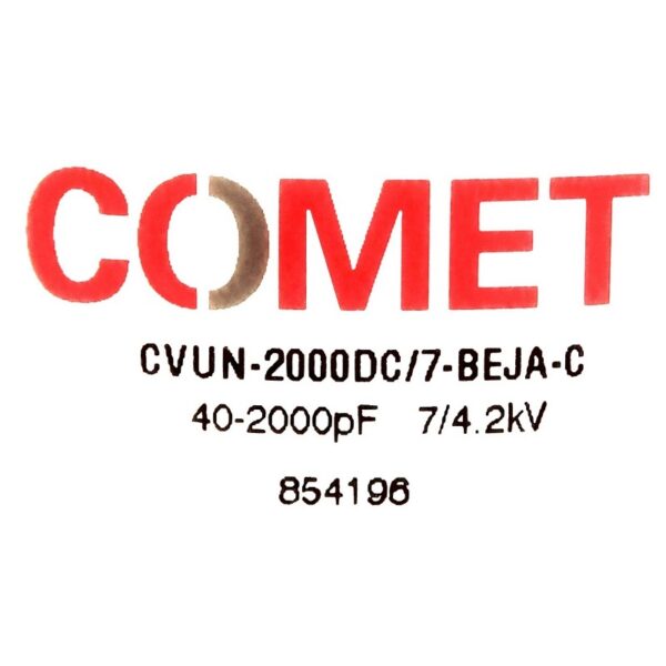 Comet CVUN-2000DC7-BEJA-C Label - Max-Gain Systems Inc