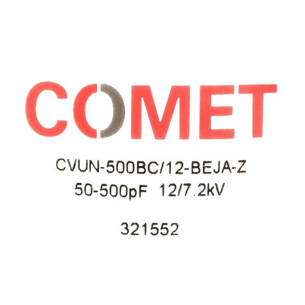 Comet CVUN-500BC12-BEJA-Z Label - Max-Gain Systems Inc