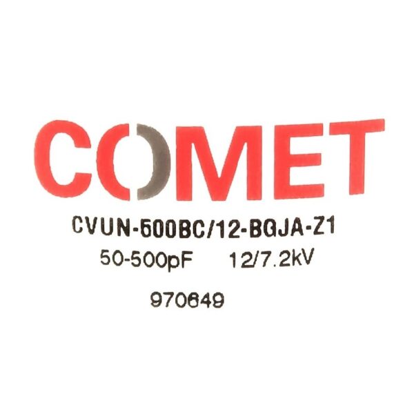 Comet CVUN-500BC12-BGJA-Z1 Label - Max-Gain Systems Inc