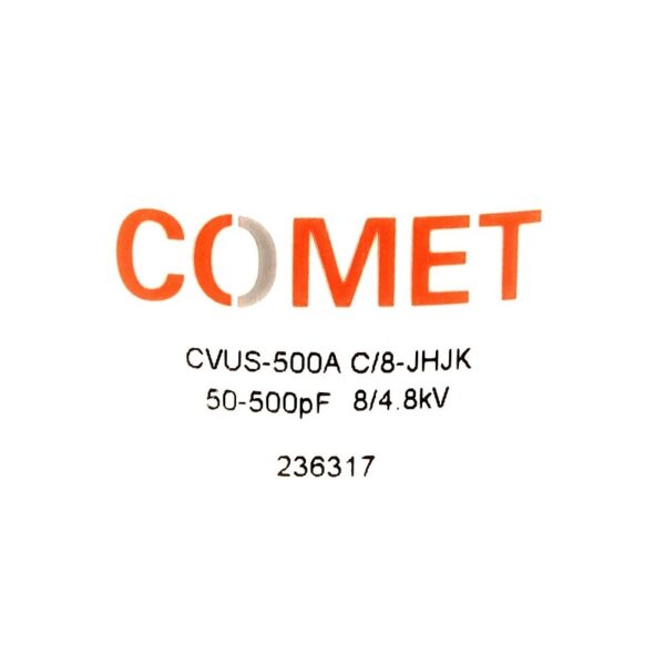 Comet CVUS-500AC8-JHJK Label - Max-Gain Systems Inc