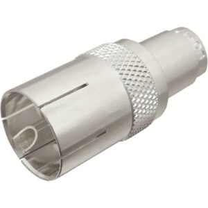 Shakespeare Chrome Plated Cable Outlet - Model 4184, For RG-8/AU, 8X, 58, 59, 213 & LoMax Coax Cables