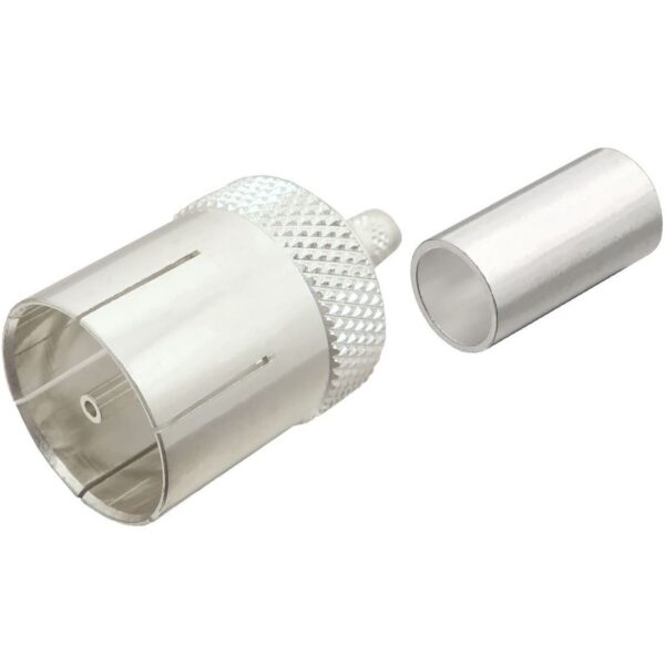 UHF male Quick Connect Crimp Connector for LMR-195, RG-58, and other 0.195 Inch OD Coax 7505-QC-K58 800x800 - Max-Gain Systems, Inc.