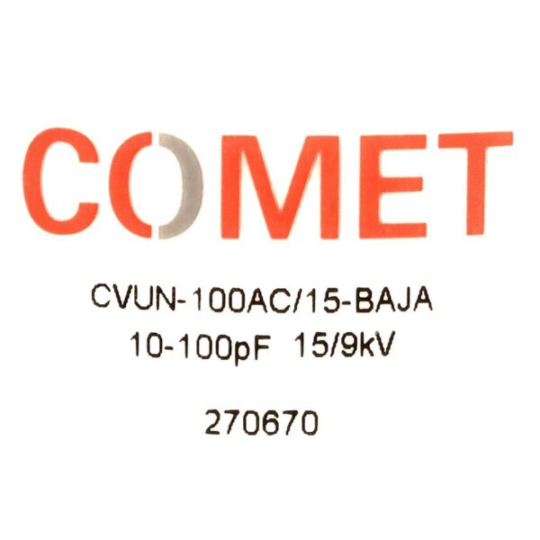 Comet CVUN-100AC15-BAJA Label - Max-Gain Systems, Inc.