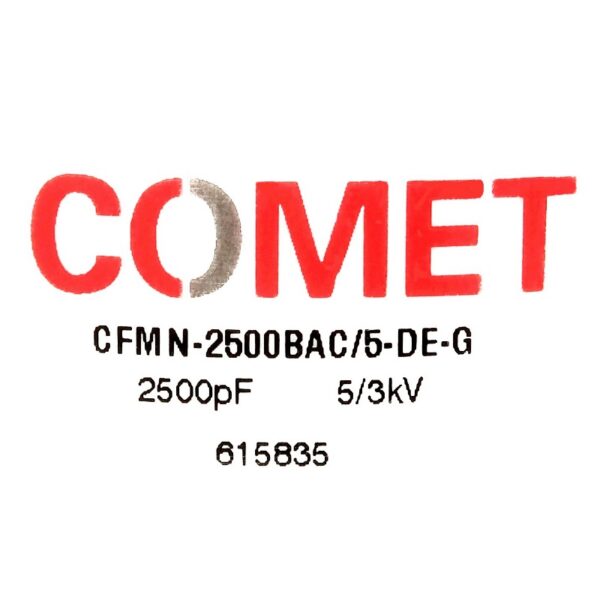 Comet CFMN-2500BAC5-DE-G Label - Max-Gain Systems, Inc.