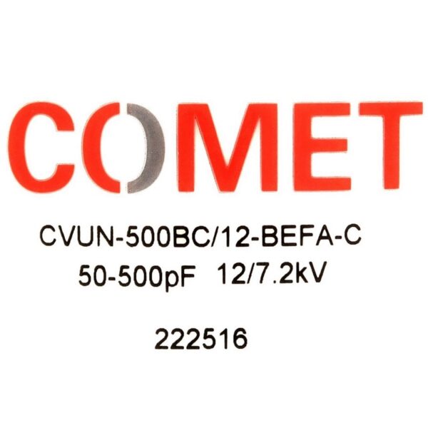 Comet CVUN-500BC12-BEFA-C NEW Label - Max-Gain Systems, Inc.