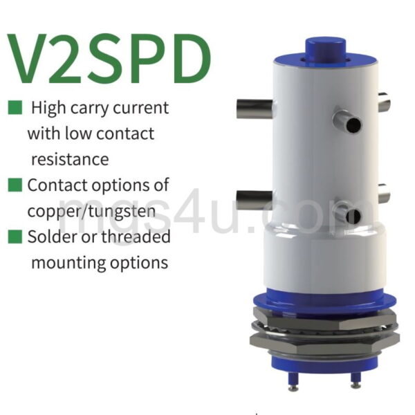 Greenstone V2SPD Vacuum Relay 3D render - Max-Gain Systems Inc