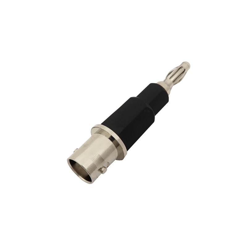 Fliegend DIY BNC To 4mm Banana Plug Adapter Set – Nickel-Plated Metal For Oscilloscope Test
