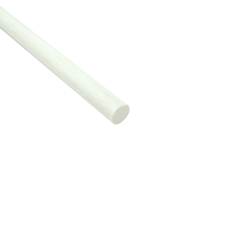 Fiberglass Round Rods 1/4 Inch Diameter X 60 Inch Length – 5 Pack, Off-White