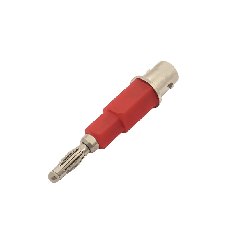 Single Binding Post Plug (RED) to BNC female Adapter - Max-Gain