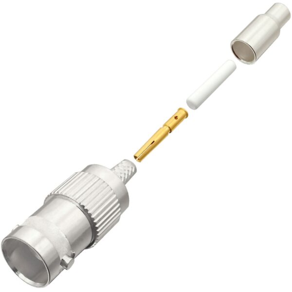 BNC female Crimp On for RG-174, RG-316, LMR-100A, and other 0.100 Inch OD Coax 7006-BNC-174 v2 - Max-Gain Systems Inc
