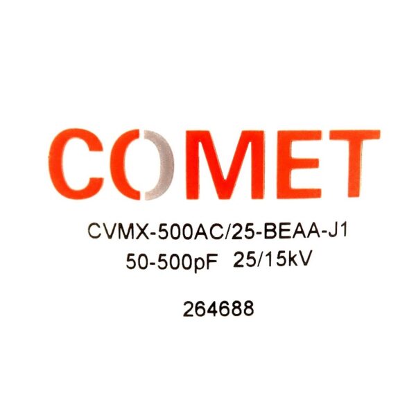 Comet CVMX-500AC25-BEAA-J1 Label - Max-Gain Systems Inc