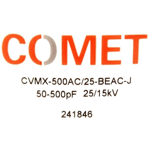 Comet CVMX-500AC25-BEAC-J Label - Max-Gain Systems Inc