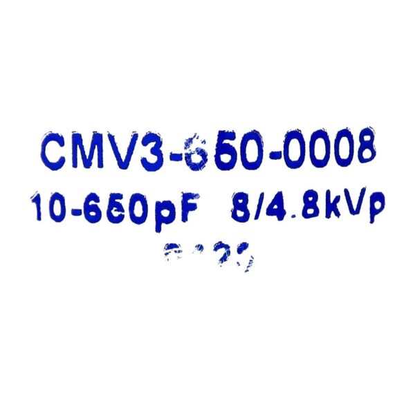 Jennings CMV3-650-0008 Label - Max-Gain Systems Inc