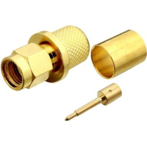 SMA male Crimp Connector for RG-8, RG-11, RG-83, RG-213, RG-393, LMR-400, and other 0.405 Inch OD Coax 7805-SMA-400 800x800 - Max-Gain Systems Inc