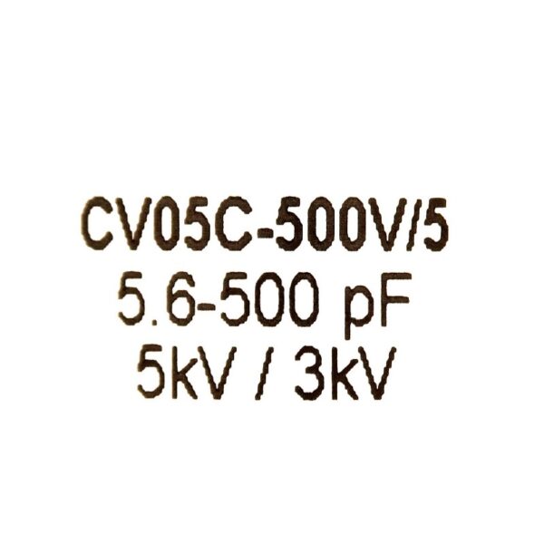 Comet CV05C-500V5 Label - Max-Gain Systems Inc