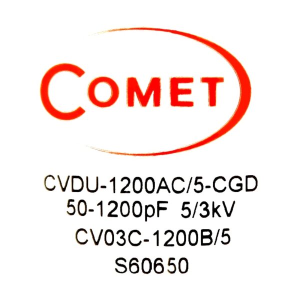 Comet CVDU-1200AC5-CGD Label - Max-Gain Systems Inc