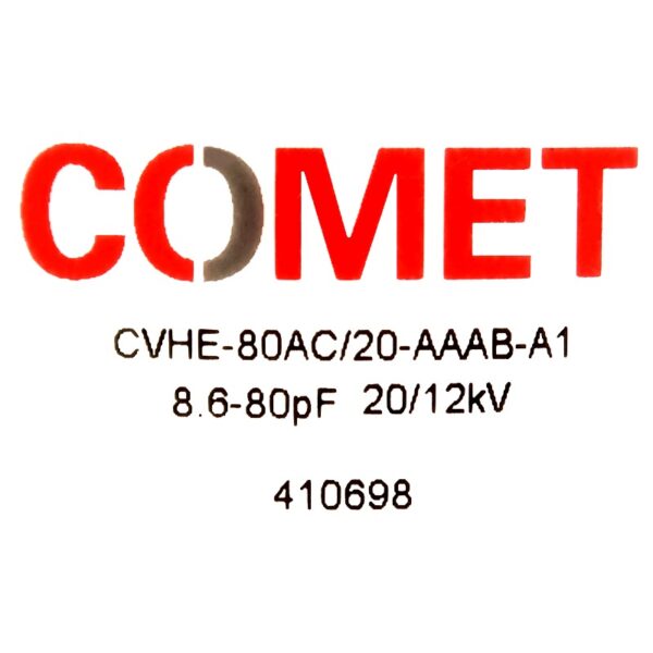 Comet CVHE-80AC20-AAAB-A1 Label - Max-Gain Systems Inc