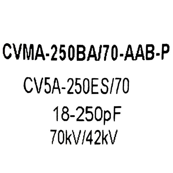 Comet CVMA-250BA70-AAB-P or CV5A-250ES70 Label - Max-Gain Systems Inc