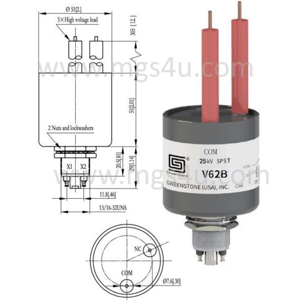 Greenstone V62B741 Vacuum Relay Drawing - Max-Gain Systems Inc