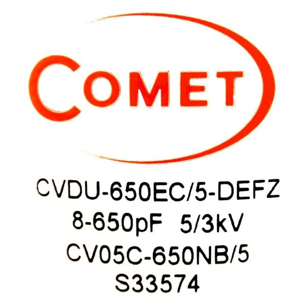 Comet CVDU-650EC5-DEFZ OR CV05C-650NB5 Label - Max-Gain Systems Inc