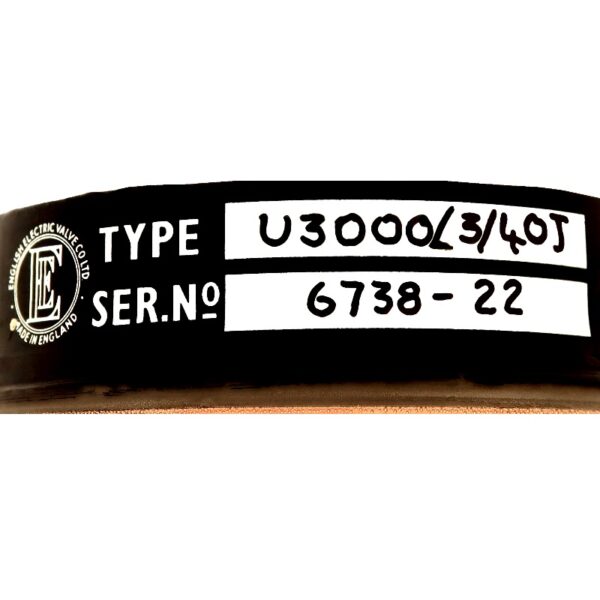 EEV U3000-3-40J Label - Max-Gain Systems Inc