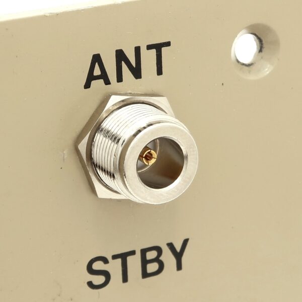 Type N female to Type N female 1.125 inch Bulkhead Mount Adapter 7318-N-A-1125 Installed in plate - Max-Gain Systems Inc