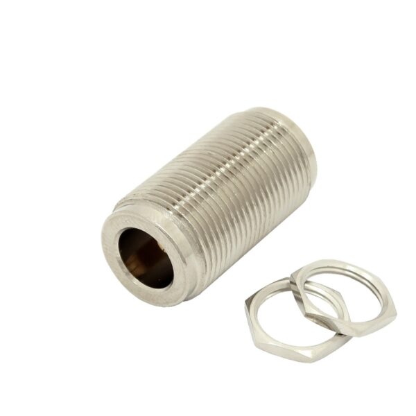 Type N female to Type N female 1.125 inch Bulkhead Mount Adapter 7318-N-A-1125 Unassembled 800x800 - Max-Gain Systems Inc