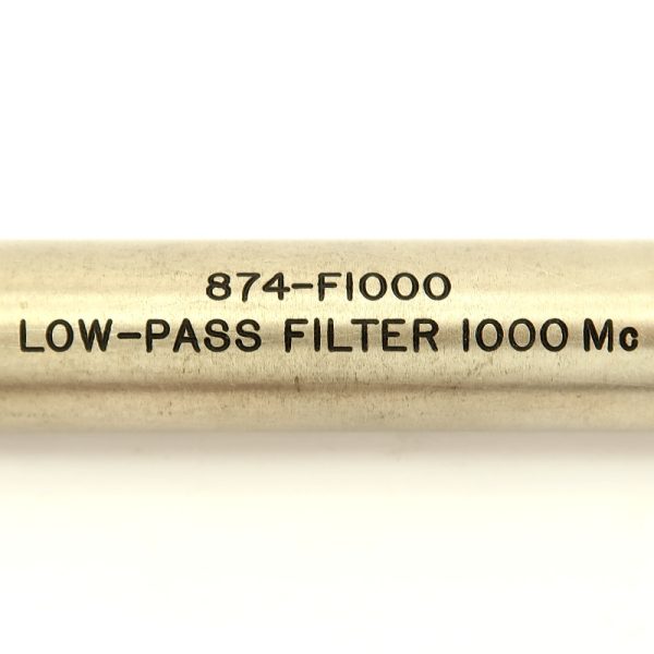 874-F1000 Low-Pass Filter 1000 Mc Label - Max-Gain Systems, Inc