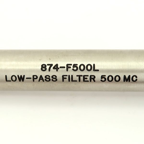 874-F500L Low-Pass Filter 500 MC Locking Label - Max-Gain Systems, Inc