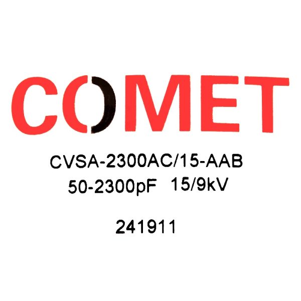Comet CV1C-2300EW15 or CVSA-2300AC15-AAB Label - Max-Gain Systems, Inc