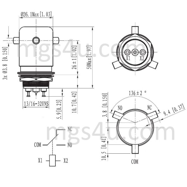 Greenstone VC-2SP Vacuum Relay Drawing - Max-Gain Systems, Inc.