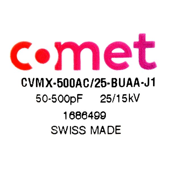 Comet CVMX-500AC25-BUAA-J1 Label - Max-Gain Systems, Inc.