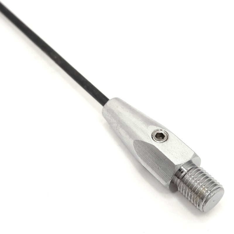 0.125 Chrome Brass Antenna Ferrule to 38 x 24 thread male 9926-125 fits 0.125 inch fiberglass rod 800x800 - Max-Gain Systems Inc