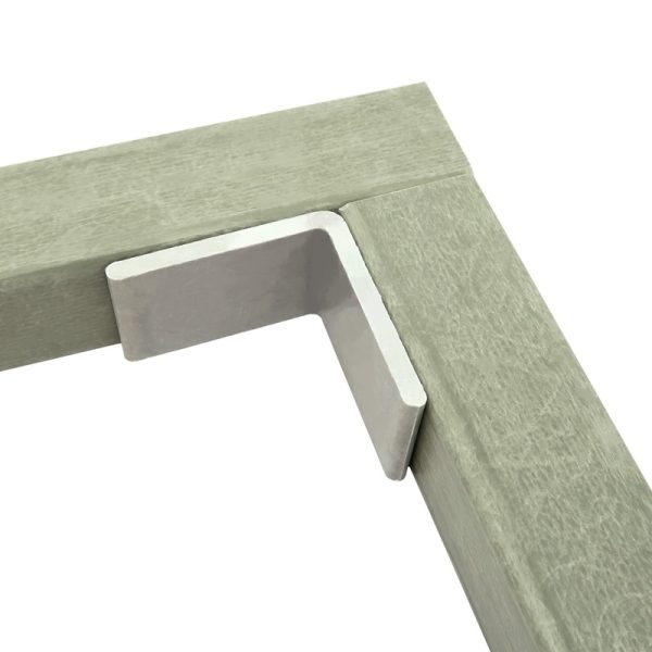 1.25 inch wide Fiberglass Angle Bracket used with 1.25 inch on-side square 800x800 - Max-Gain Systems, Inc.