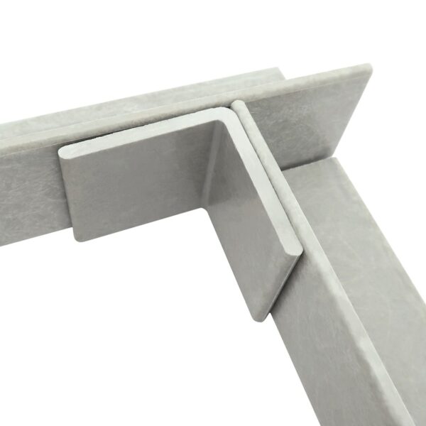 2 inch wide Fiberglass Angle Bracket used with 2x2 inch On-Side 0.1875 Wall Fiberglass Angle 800x800 - Max-Gain Systems Inc