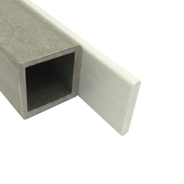 FSRP-114-316 1.25 inch x 0.1875 inch Fiberglass Flat Strip Solid Rectangle matches side length with ST-125-18 1.25 inch On-Side x .125 Wall Square Hollow Tube 800x800 - Max-Gain Systems, Inc.