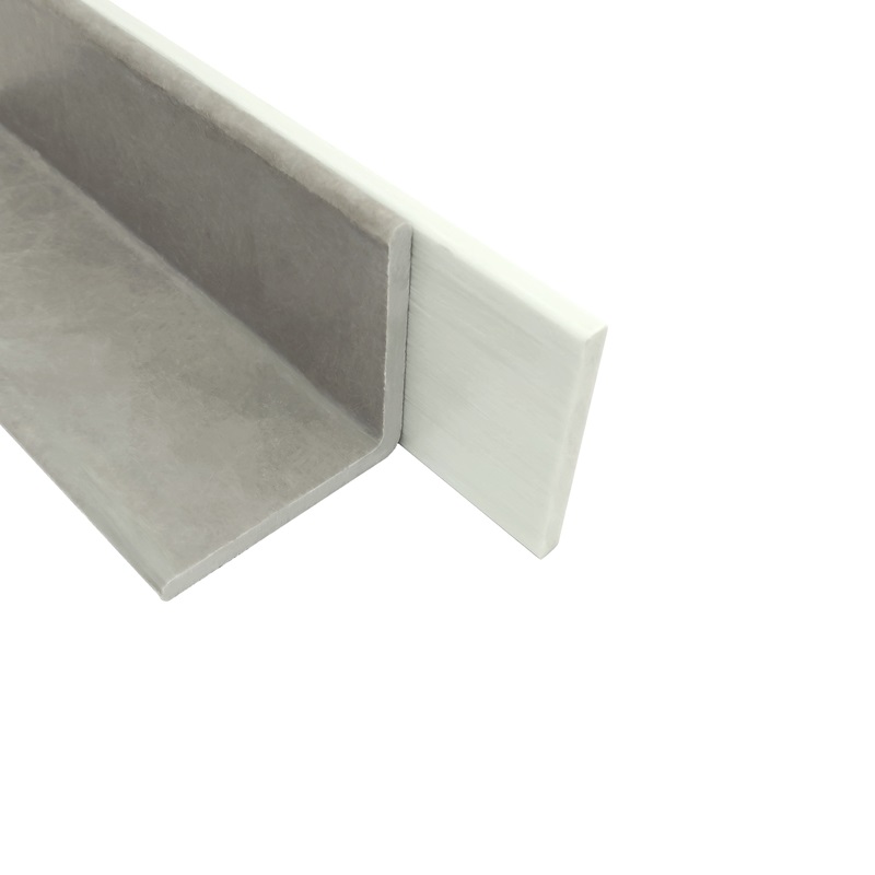 FSRP-2-316 2 inch x 0.1875 inch Fiberglass Flat Strip Solid Rectangle matches side length with ANG-2-2-1875 2x2 inch On-Side 0.1875 Wall Fiberglass Angle 800x800 - Max-Gain Systems, Inc.