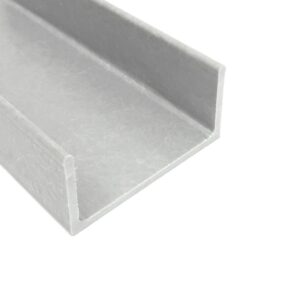 CHN-2916-1218-125-S 2.563 On-Side x 1.219 On-Side x 0.125 inch WALL Fiberglass Channel laying flat 800x800 - Max-Gain Systems, Inc.