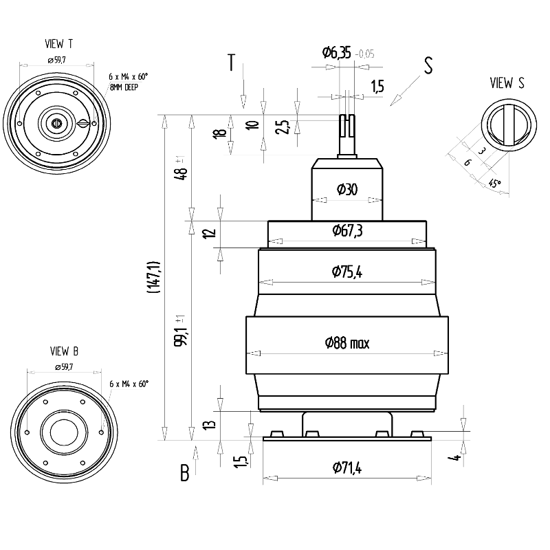 Comet CVPO-2000BC-5-BEC-L or CV05C-2000M5 Drawing - Max-Gain Systems, Inc.