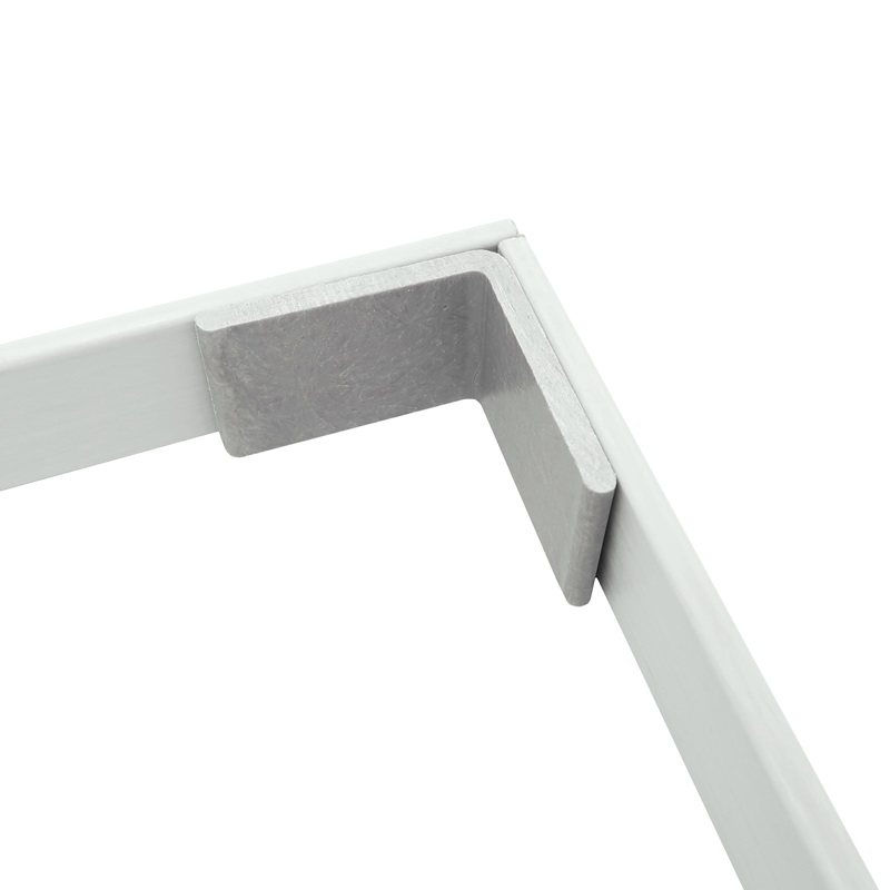 1.25 inch wide Fiberglass Angle Bracket used with 1.25 inch x 0.1875 inch Fiberglass Flat Strip Solid Rectangle 800x800 - Max-Gain Systems, Inc.