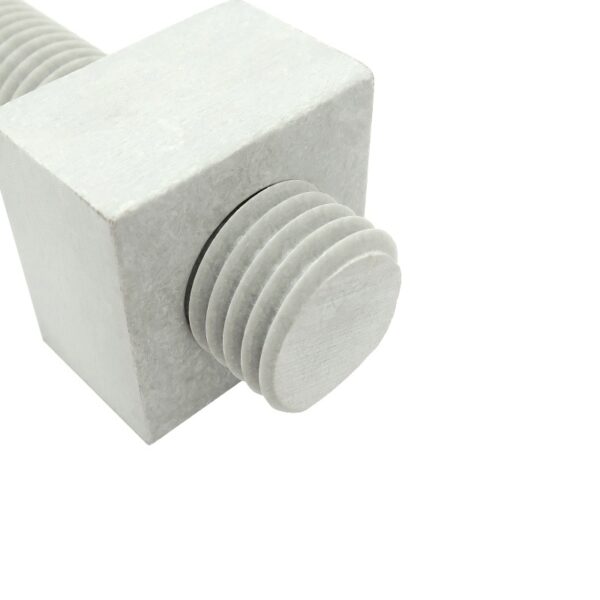 ATR-1-8UNC 1 inch x 8UNC Fiberglass All Thread Rod with SQN-1-8UNC 1 inch x 8UNC Fiberglass Square Nut 800x800 - Max-Gain Systems, Inc.