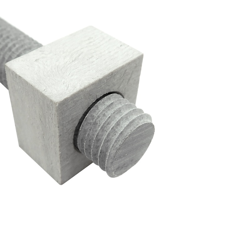 ATR-34-10UNC 0.75 inch x 10UNC Fiberglass All Thread Rod with SQN-34-10UNC 0.75 inch x 10UNC Fiberglass Square Nut 800x800 - Max-Gain Systems, Inc.