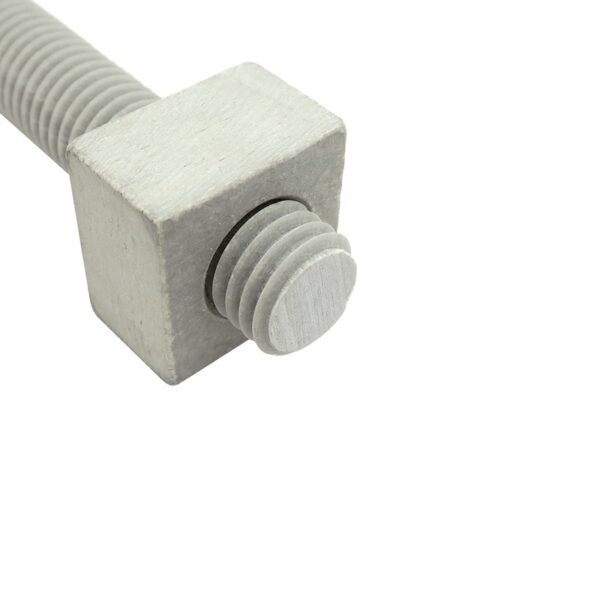 ATR-58-11UNC 0.625 inch x 11UNC Fiberglass All Thread Rod with SQN-58-11UNC 0.625 inch x 11UNC Fiberglass Square Nut 800x800 - Max-Gain Systems, Inc.