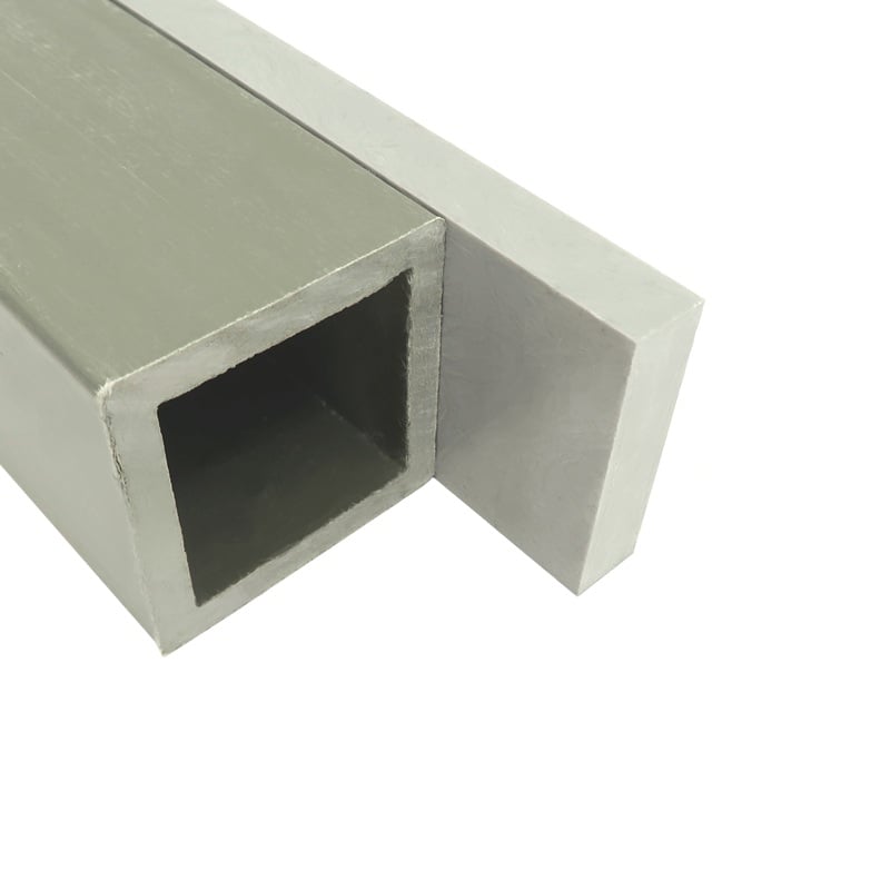 FSRP-2-HALF 2 inch x 0.50 inch Fiberglass Flat Strip Solid Rectangle matches side length with ST-2-QTR 2 inch On-Side x .25 Wall Square Hollow Tube 800x800 - Max-Gain Systems Inc