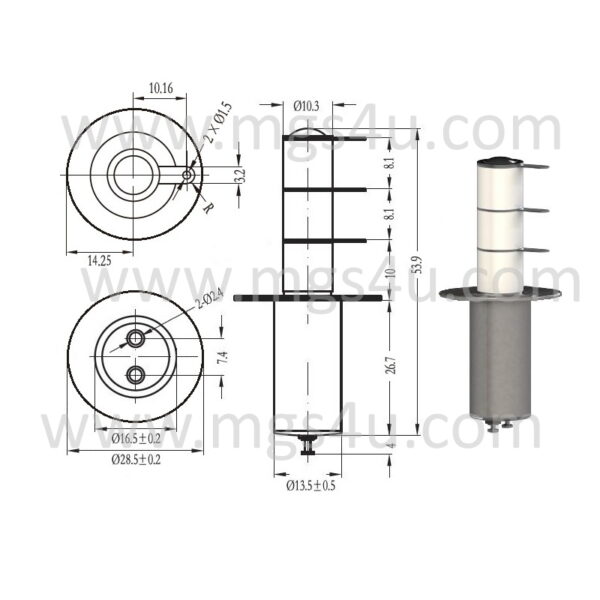 Greenstone V41C832 Vacuum Relay Drawing 800x800 - Max-Gain Systems Inc