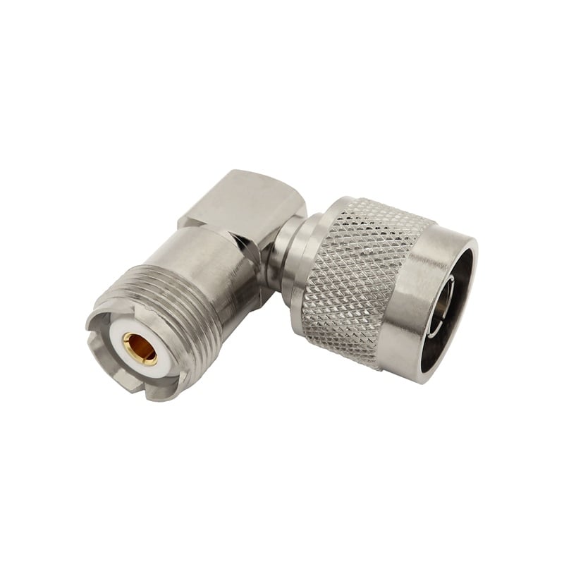 UHF female to Type N male Right Angle Adapter 7330-RA 800x800 - Max-Gain Systems Inc