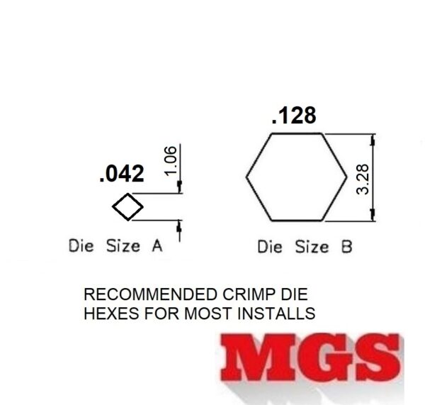 RP-SMA female Crimp Connector for RG-174, RG-316, LMR-100A, and other 0.110 Inch OD Coax 8896-RPSMA-174 Crimping Hexes to use - Max-Gain Systems, Inc.