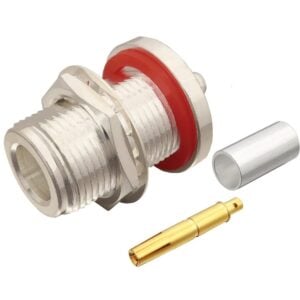 Type N Female Bulkhead Crimp Connector for RG-58, LMR-195 7307-N-58 800x800 - Max-Gain Systems, Inc.