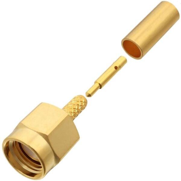 SMA male Crimp Connector for RG-174, RG-316, and LMR-100A Coax 7805-SMA-174 v2 800x800 - Max-Gain Systems Inc